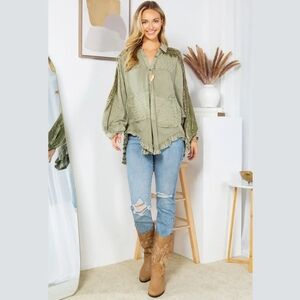 Elegant Sage Green Women's Blouse